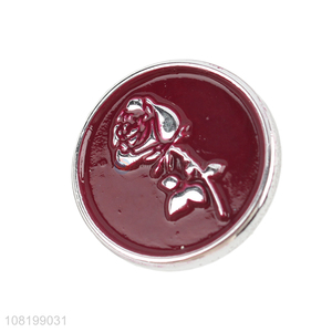 Best sale round resin rose buttons for coat jacket and uniform