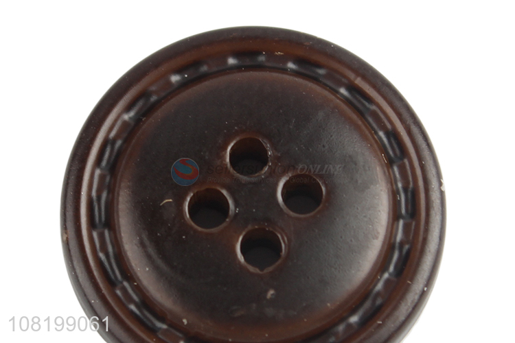 Hot selling round 4 holes resin buttons for DIY crafting and sewing