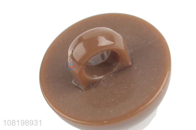 Hot selling solid color half domed resin buttons sewing buttons