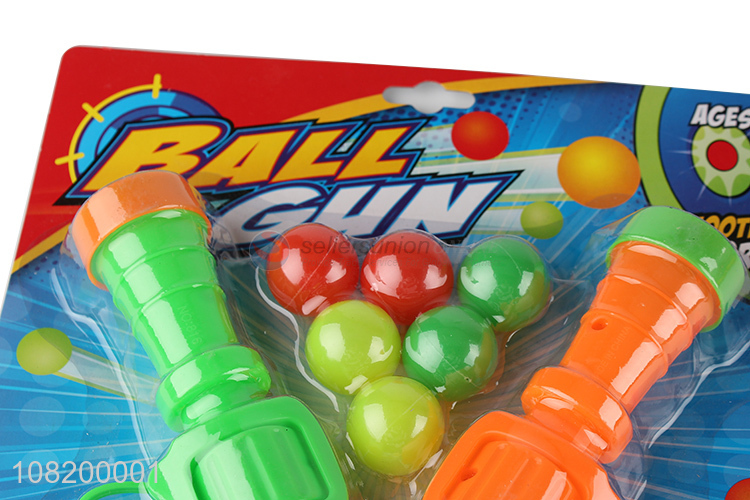Top selling plastic children shooting games ping pong gun toys