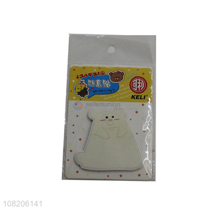 Low price paper sticky notes cartoon bear memo pads