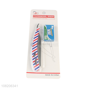 Factory price barber manual stainless steel straight blade razors