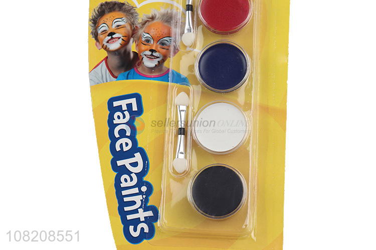 Wholesale 6 colors non-toxic face paint kits for kids and adults