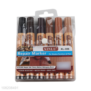 Wholesale 6 colors repair markers for wooden furniture and floor