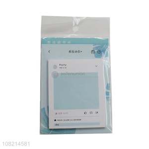 China imports creative sticky notes memo pads for women