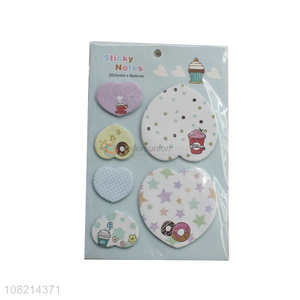 Yiwu market cartoon sticky notes colored post-it notes