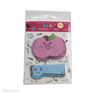 Best selling cute sticky notes cartoon sticky memo pads