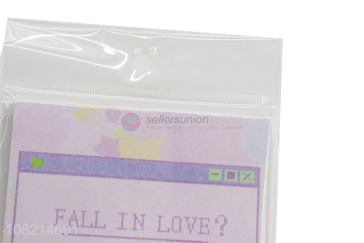 Wholesale fall in love sticky notes letters post-it notes