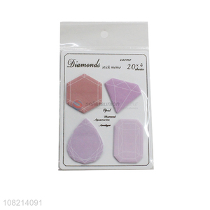 New products diamond shape sticky notes post-it notes