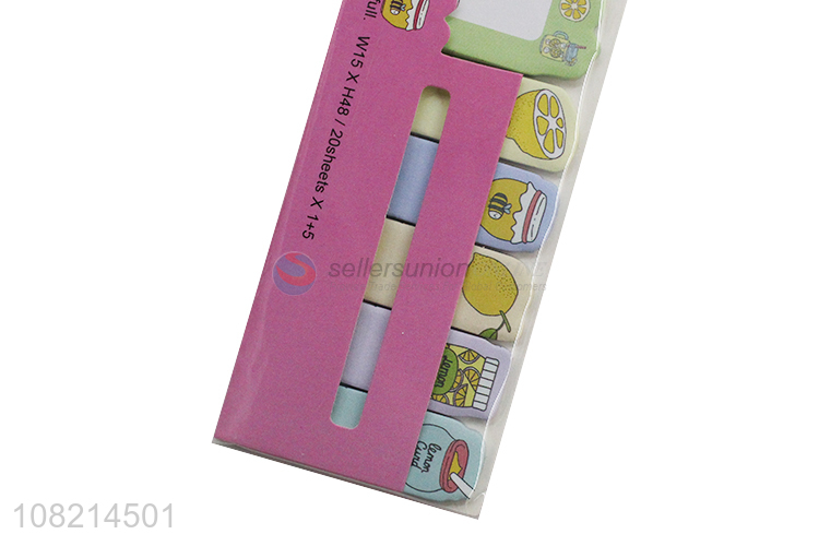Good quality school stationery cute fruit sticky notes