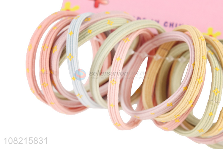New Style 16 Pieces Hair Ring Elastic Hair Rope Set