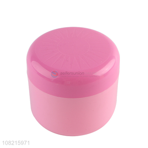 Factory wholesale pink plastic jar face cream bottle