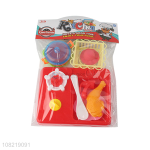 Yiwu wholesale plastic kids pretend play set kitchen toys