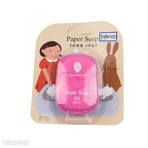 Yiwu direct sale portable disposable boxed paper soap