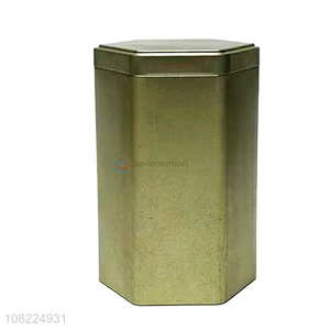 Good Sale Household Multipurpose Hexagonal Tin Can Metal Box