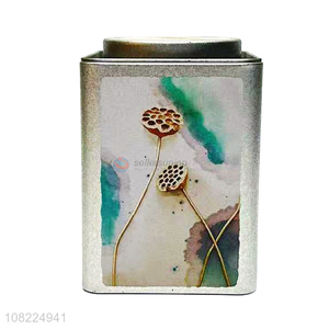 Hot Sale Multipurpose Metal Box Popular Tea Container Tin Can