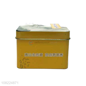 High Quality Multipurpose Square Empty Metal Tin Can Box For Tea