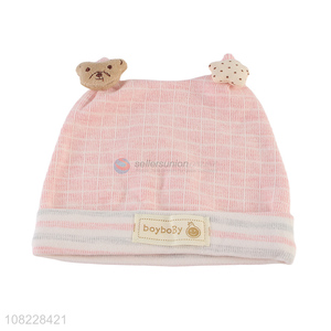 Hot selling cute knitted baby beanies winter warm infant hats