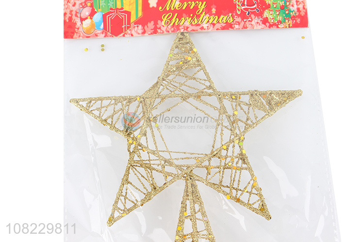 Best selling Christmas star tree topper Xmas tree ornaments