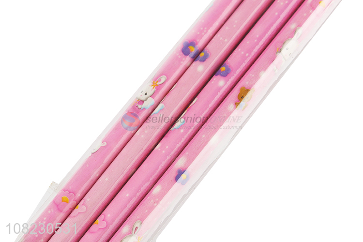 Good Quality 4 Pieces Students Pencil Cheap Writing Pencils