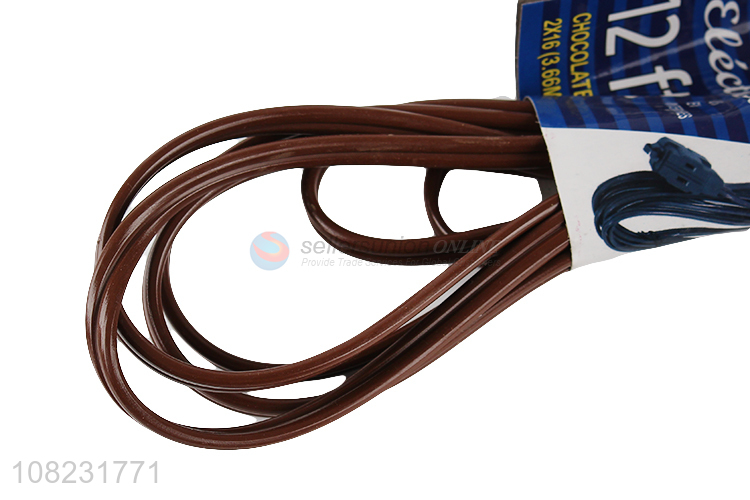 Recent design electrical power extension cord 12feet 3.66m