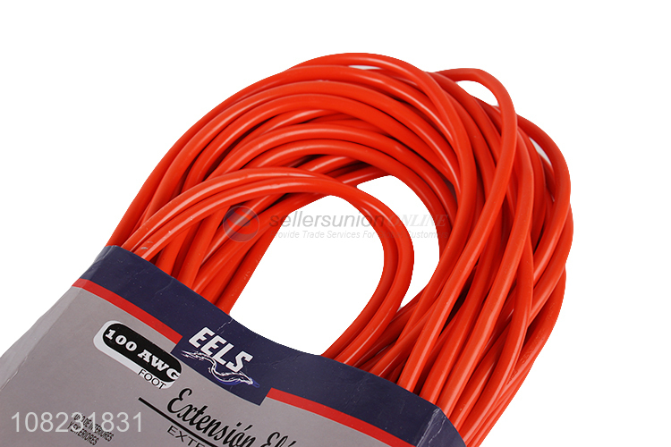 Wholesale electrical power extension cord 100feet 30m