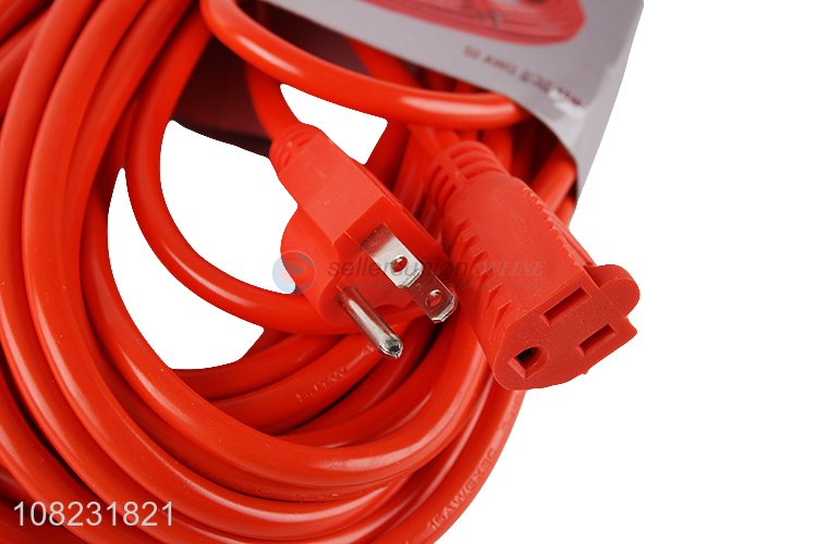 Low price electrical power extension cord 50feet 15m
