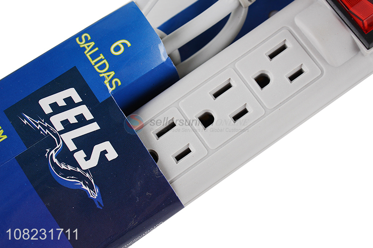 Good price 6 outlets alestor surge protector power strip