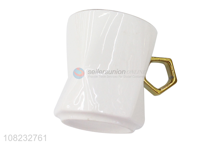 Popular product high-end ceramic mug and saucer set latte tea cups set