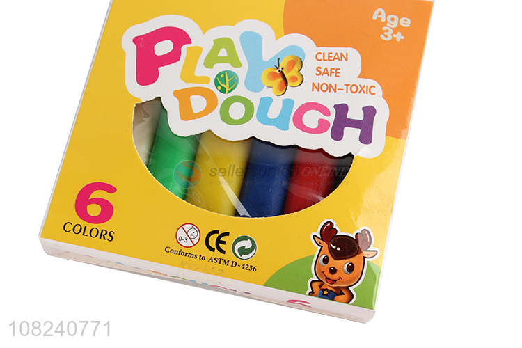 Latest products non-toxic clean 6colors play dough toys