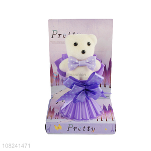 Hot selling girls gifts Valentine's Day bear flowers wholesale