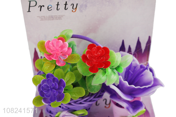China factory plastic artificial flower fake flower crafts