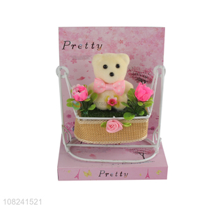 Best price cute design swing bear gifts set for girls