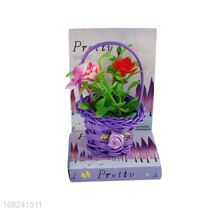 Top quality plastic fake flower crafts for tabletop decoration
