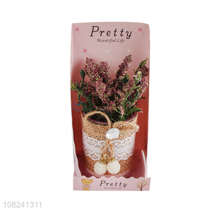 Online wholesale plastic artificial flower crafts for home decoration