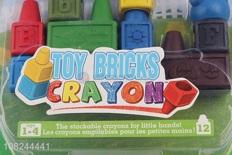 Creative design children funny bricks toys crayons for sale