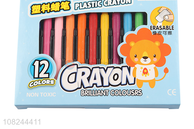 Good selling plastic erasable crayons set for painting