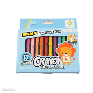 Good selling plastic erasable crayons set for painting
