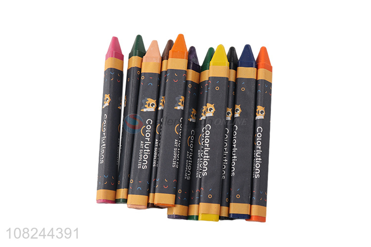 Online wholesale 12pieces non-toxic children crayons for stationery