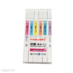 Low price creative erasable highlighter for office