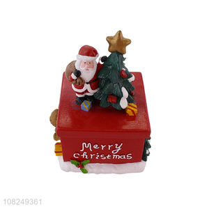 Top products christmas style resin crafts resin storage box
