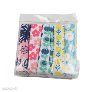 Factory price flower printed household cleaning cloth for sale