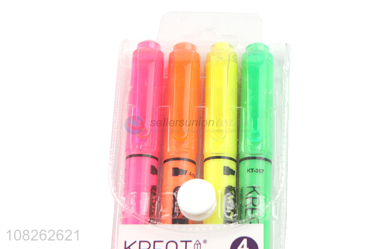 Factory Wholesale Soft Tip Highlighters Water-based Pen