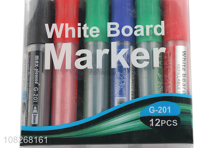Best Sale 12 Pieces Dry Erase White Board Marker Set