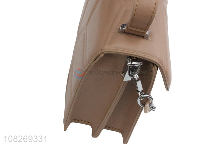 New design trendy elegant women handbag pu leather shoulder messeger bag