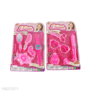 High quality non-toxic plastic girls pretend play set beauty toys