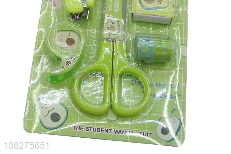 New Arrival 5 In 1 Manually Set Students Stationery Set
