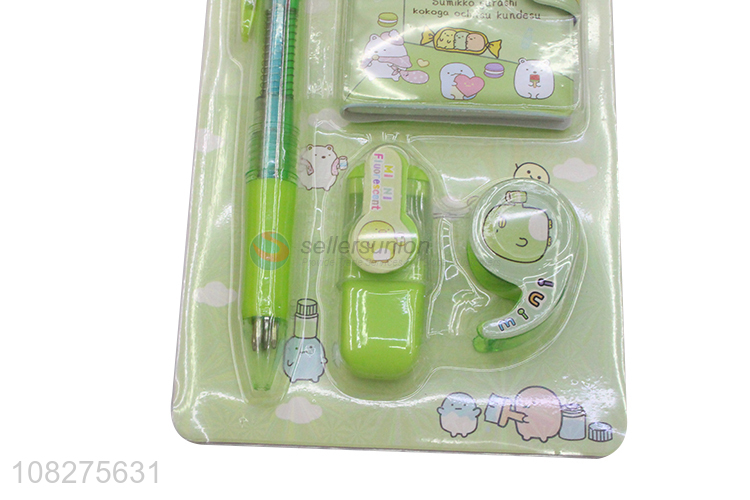 Good Quality Cute Notebook With Fluorescent Pen Set
