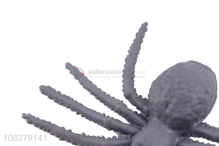 Good quality soft TPR simulation spider Halloween props trick toy
