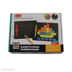 Hot selling kids magnetic beads drawing board wholesale